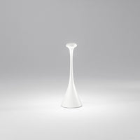 Lampada Da Tavolo Per Esterno Ricaricabile Pinut Moderna Metallo Bianco Led Cct