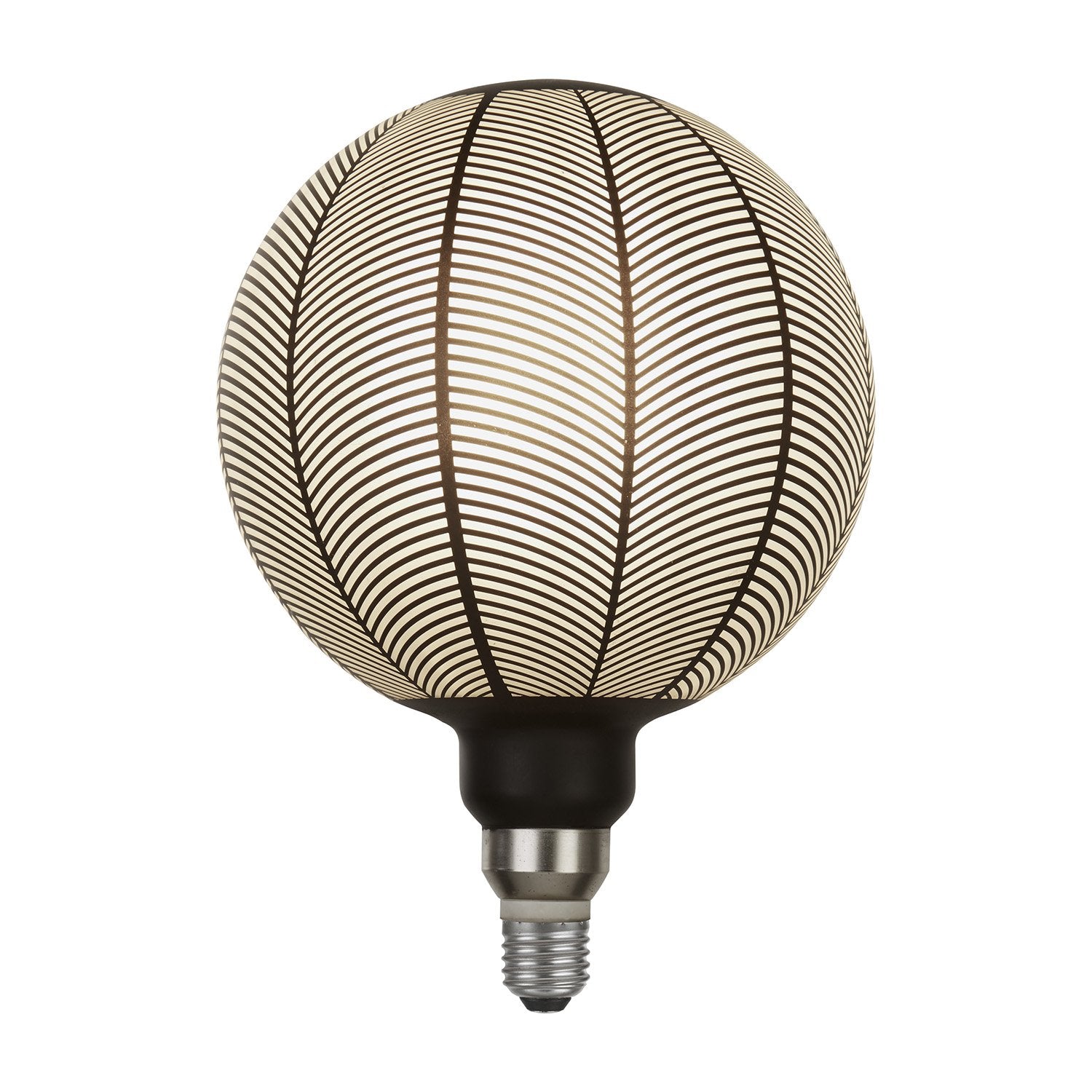 Lampadina Contemporanea Magician Vetro Nero Grigio 1 Luce E27