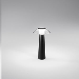 Lampada Da Tavolo Esterno Manhattan Contemporanea Alluminio Nero Led Caldo