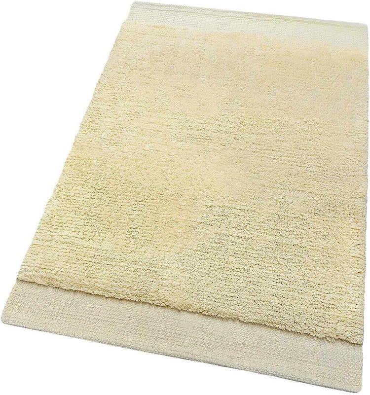 Tappeto Scendiletto Camera Doccia Bagno 50x80 Cm Morbido Puro Cotone Assorbente Antiscivolo Beige