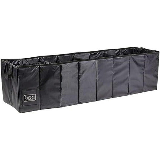 Organizer Contenitore per Auto Pieghevole Salvaspazio 5 Vani 110x30 H 30cm Nero