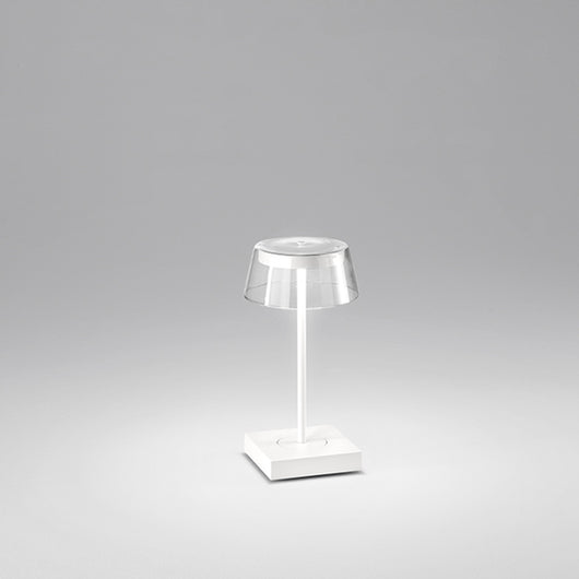 Lampada Da Tavolo Per Esterno Etoile Contemporanea Alluminio Bianco Led Cct