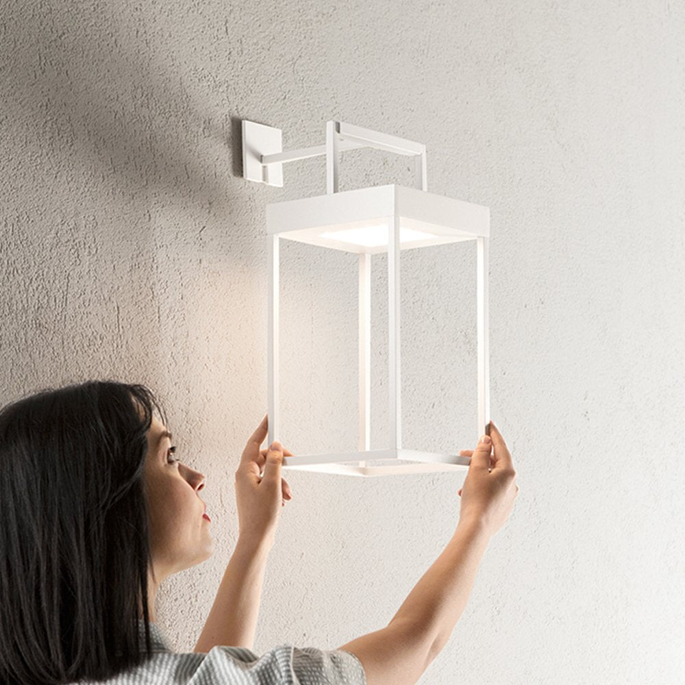 Supporto In Metallo Bianco Per Trasformare La Lampada Da Tavolo Cage In Applique