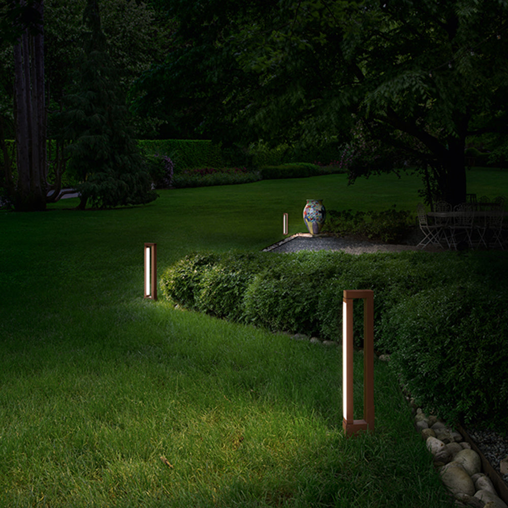 Modulo Led Per Esterno Sway Mood Moderno Alluminio Corten Cct 50Cm