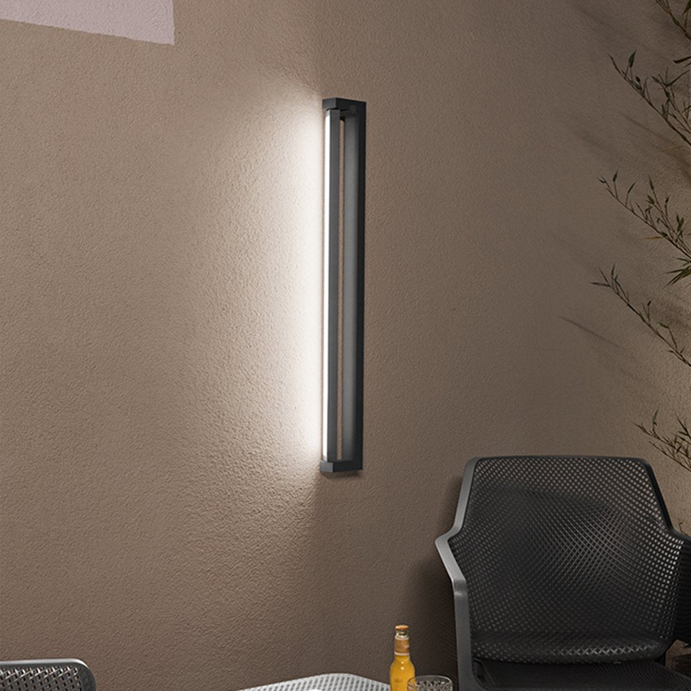 Modulo Led Per Esterno Sway Mood Moderno Alluminio Grigio Scuro Cct 90Cm