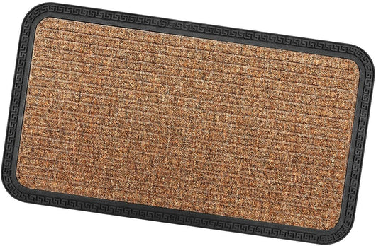 Zerbino Ingresso Antiscivolo Robusto Assorbente Tappeto Gommato Asciugapassi Beige 40x70 cm