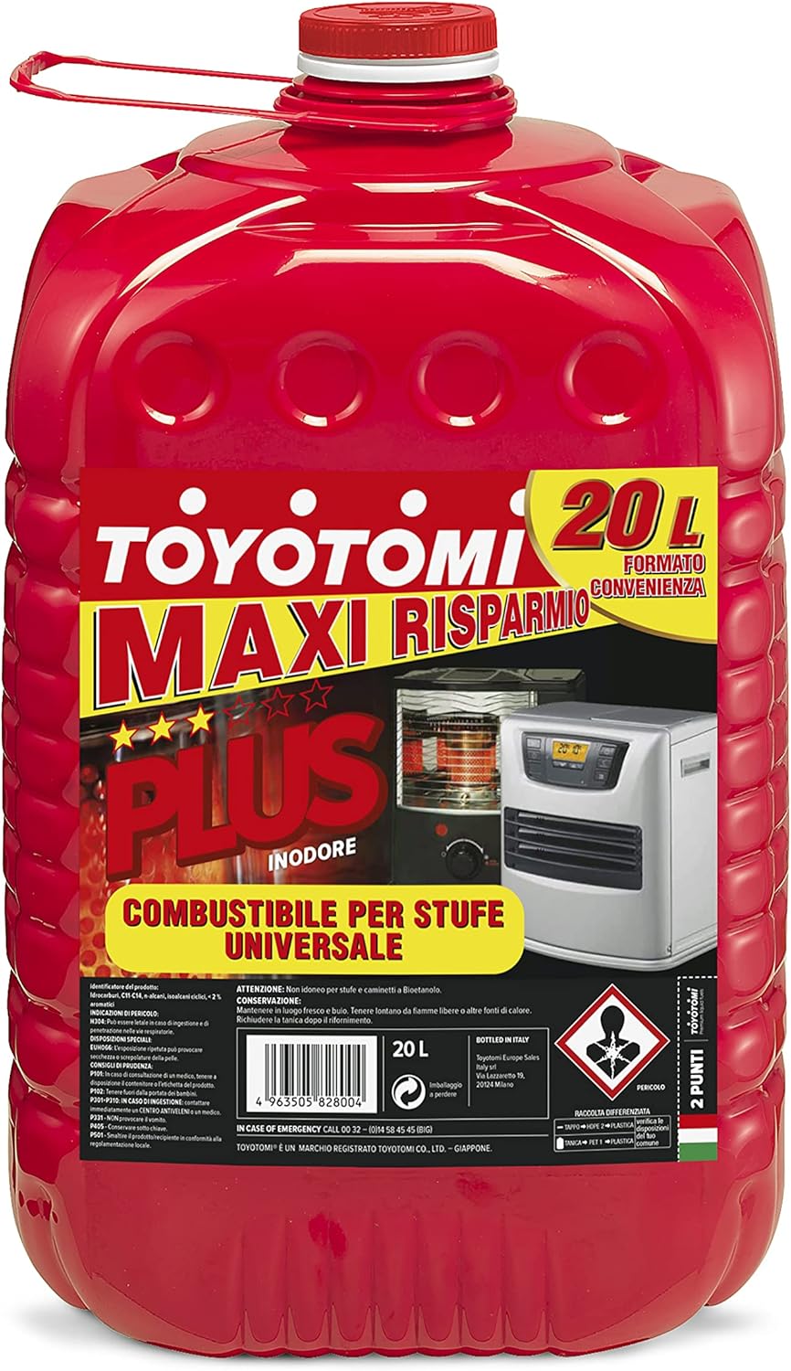 Toyotomi PLUS combustibile per stufe, inodore 20 litri