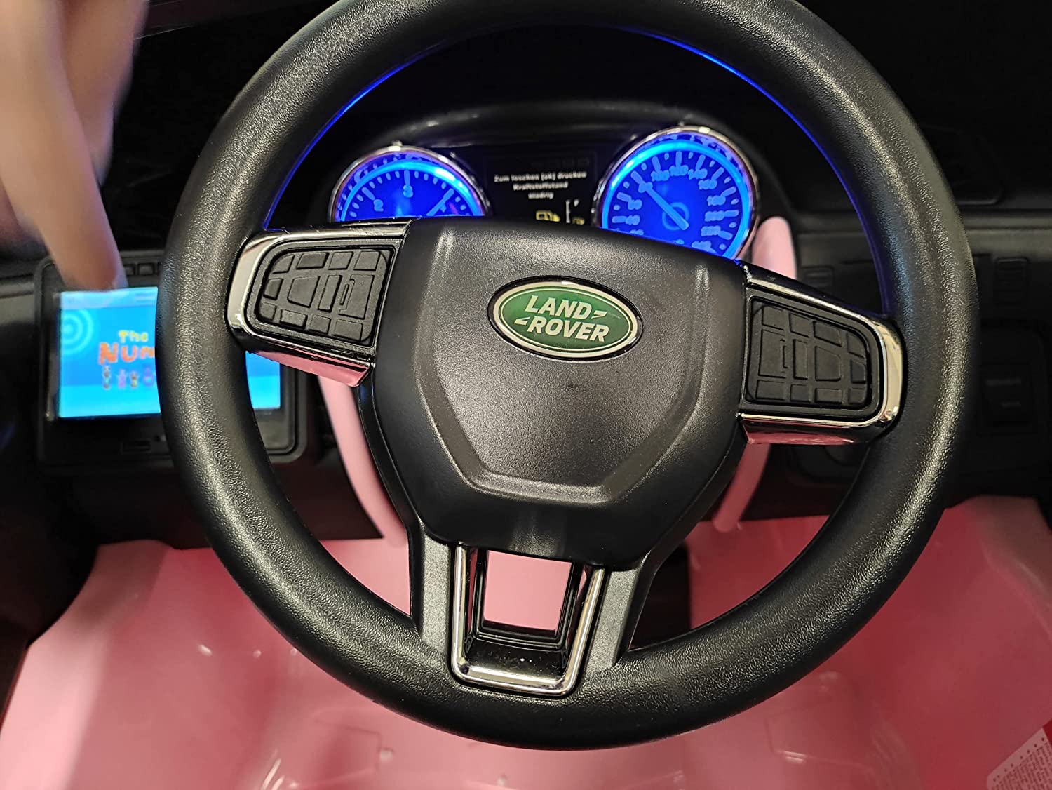 Auto elettrica macchina per bambini LAND Rover DISconVperY 12V 2 Posti in Pelle colore Rosa