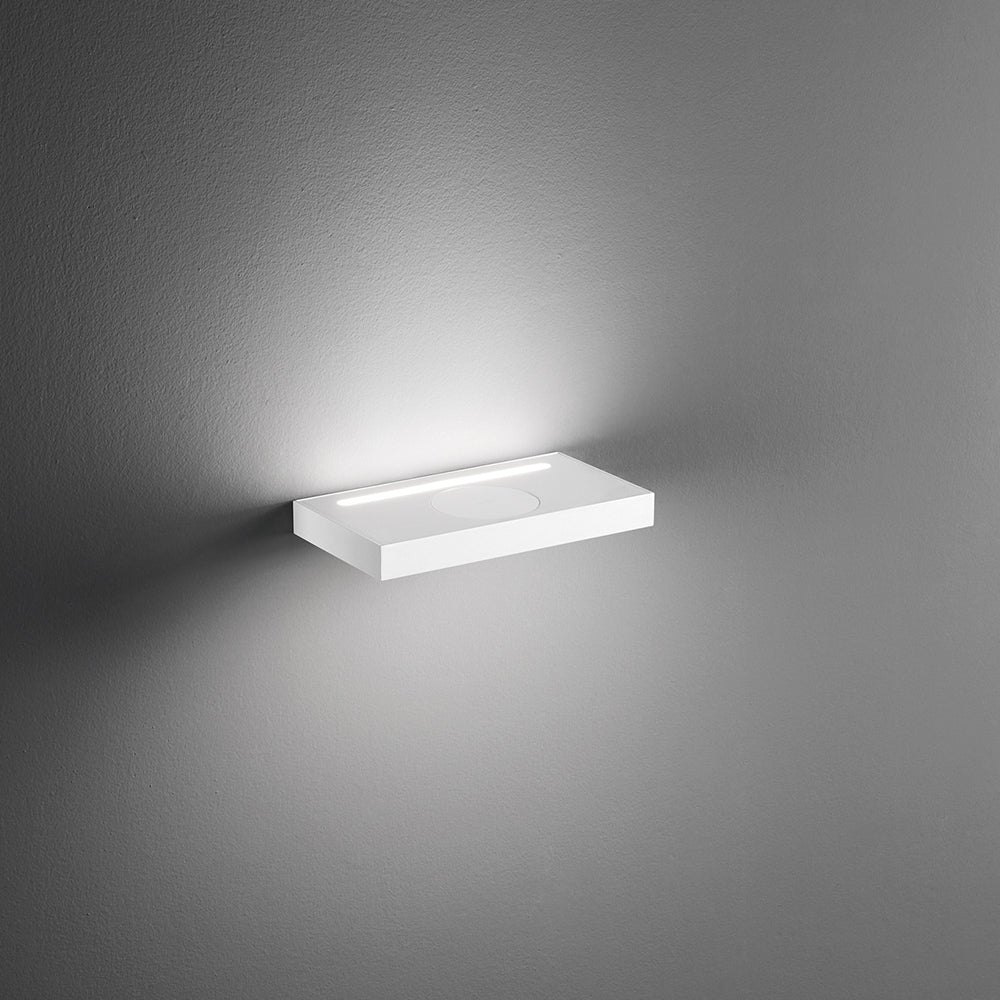 Applique Contemporanea Floor Alluminio Bianco Led Integrato 18W