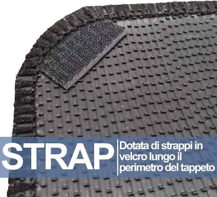 Lupex Shop Tappetini auto in moquette con strappo compatibili per Ypsilon 1a serie