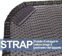 Lupex Shop Tappetini auto in moquette con strappo compatibili per Smart fortwo