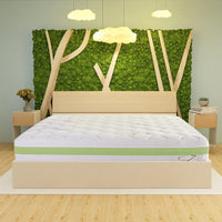 Materasso Green 160x190 h23 cm memory foam rivestimenti in lino sfoderabile Made in Italy Farmarelax