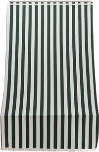 Tenda da sole per porta con anelli 250x140 cm riga verde T1372910/D