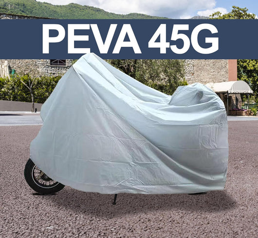 Coprimoto Antipioggia In tessuto peva 45g, per Moto Motorino Motocicletta Scooter Bici Taglia M (120X220 Cm.)