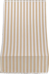 Tenda da sole per porta con anelli 300x140 cm riga beige T1372911/C