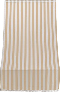 Tenda da sole per porta con anelli 250x140 cm riga beige T1372910/C