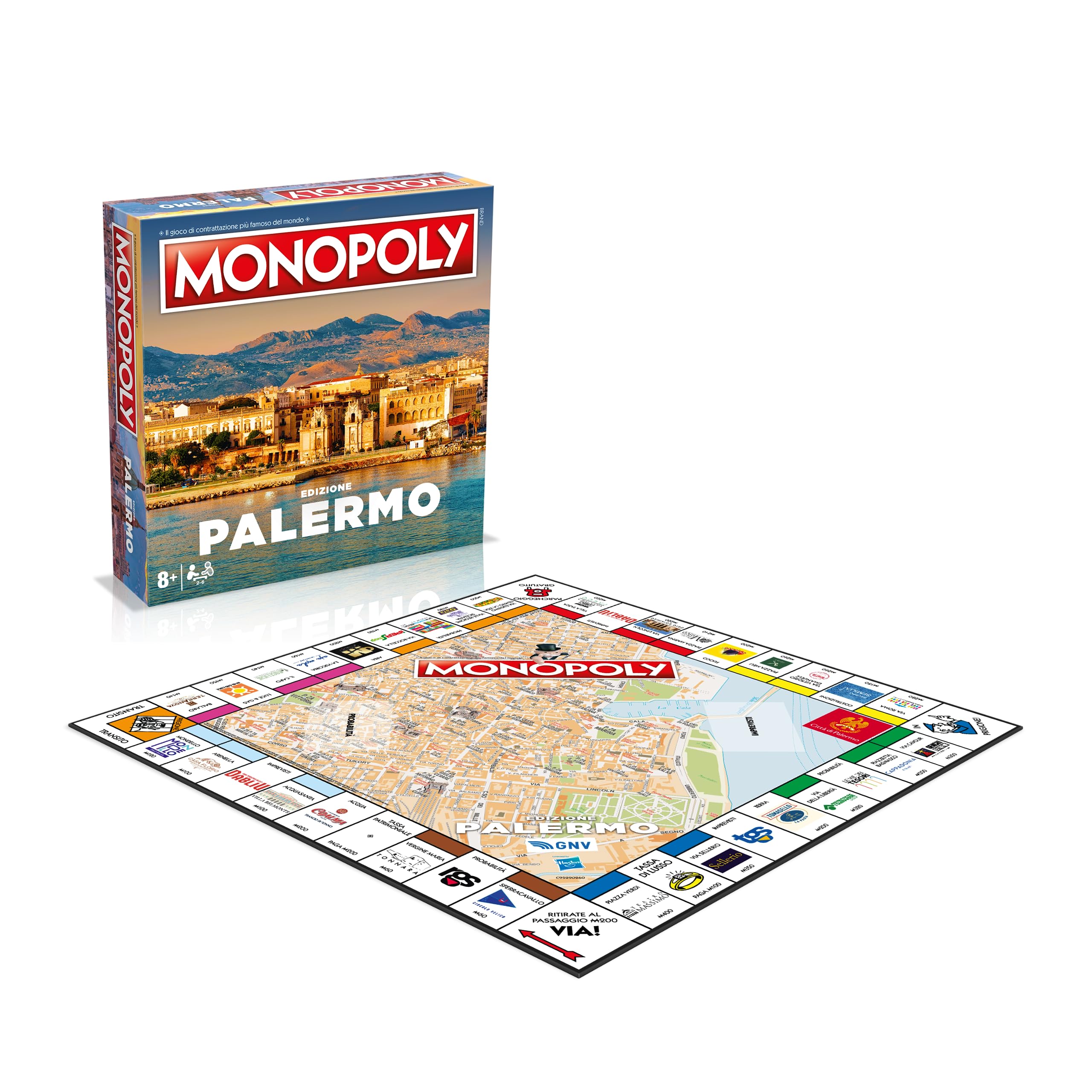 Gioco in scatola MONOPOLY Edizione PALERMO QUADRATA