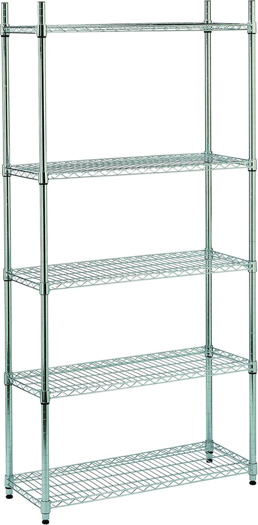 S1775003 - Scaffale cromato 5 piani L 90 cm