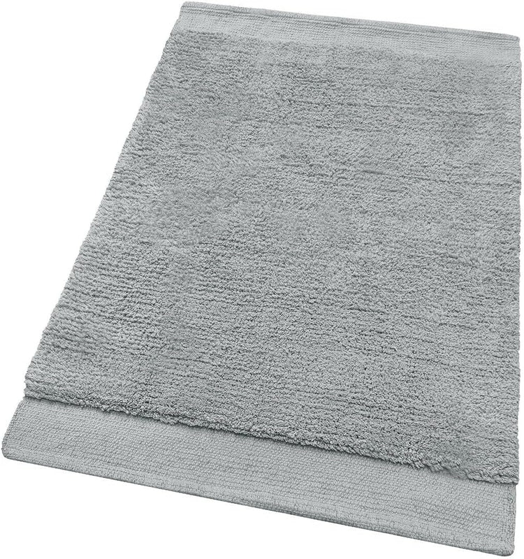 Tappeto Scendiletto Camera Doccia Bagno 60x120 Cm Morbido Puro Cotone Assorbente Antiscivolo Grigio