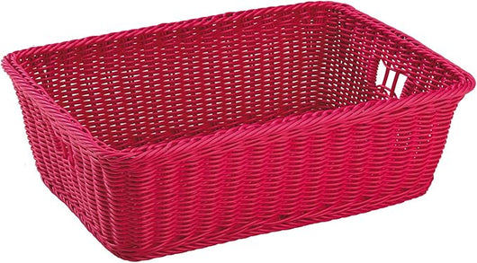 King Home CESTA "SUNNY" IN VIMINI SINTETICO FUCSIA 48x34,5x16h cm