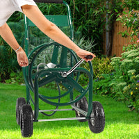 Carrello Avvolgitubo da Giardino Professionale, Carrello per Tubo Irrigazione in Metallo con Ruote Grande, 95 x 62 x 113 cm