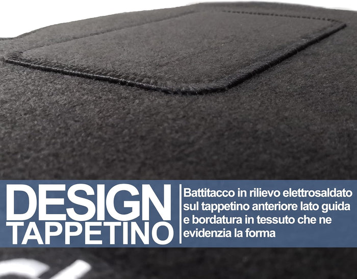 Lupex Shop Tappetini auto in moquette con strappo compatibili per Focus