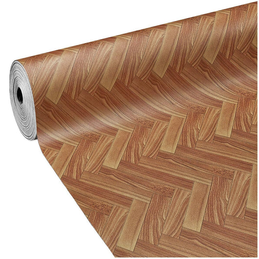 Pavimento Pvc Rivestimento Rotolo Vinile 100x300 cm Legno Palchetto Spina Pesce Dis_E