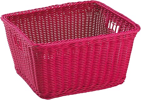 King Home CESTA "JOY" IN VIMINI SINTETICO FUCSIA 40x34,5x22h cm