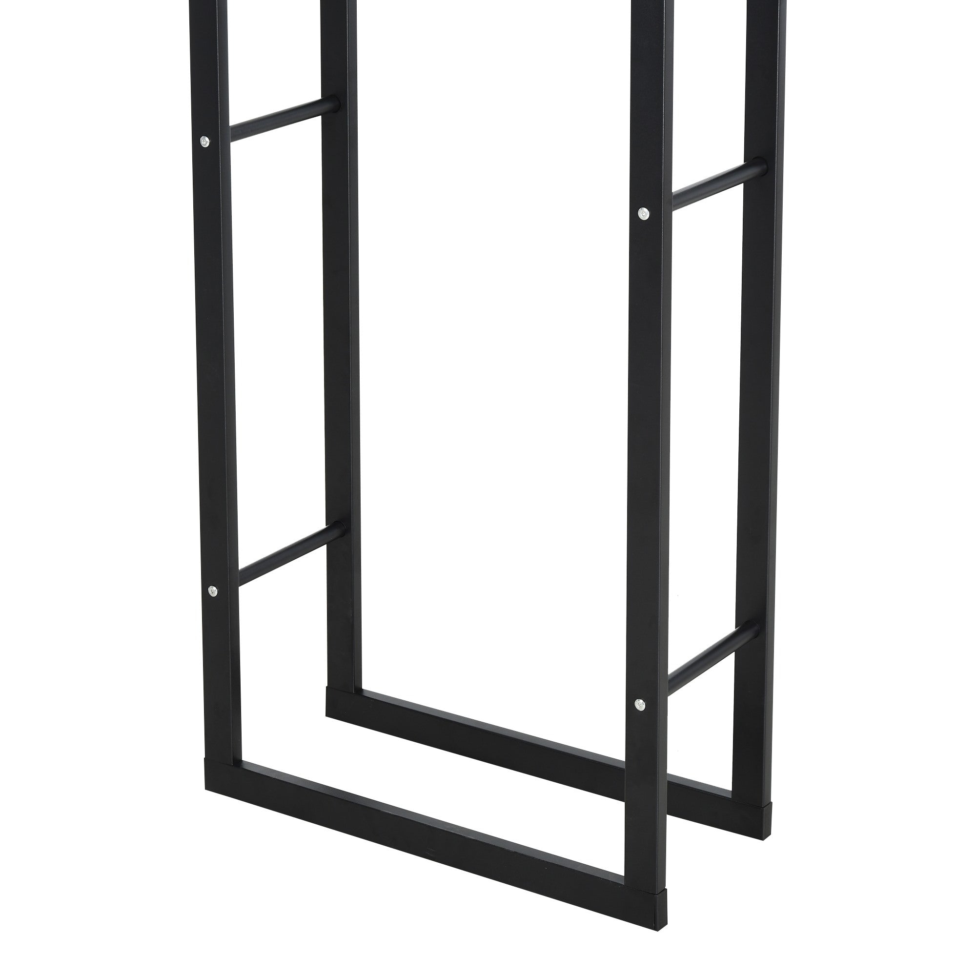 EasyComfort Scaffale Porta Legna Legnaia Verticale Supporto per Legna Portata 100kg Metallo 60 × 25 × 150cm