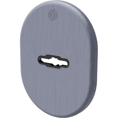 Mostrina porta blindata 4301 securemme dm ottone cromo satinato mm 82x62 (5 pezzi) Securemme 