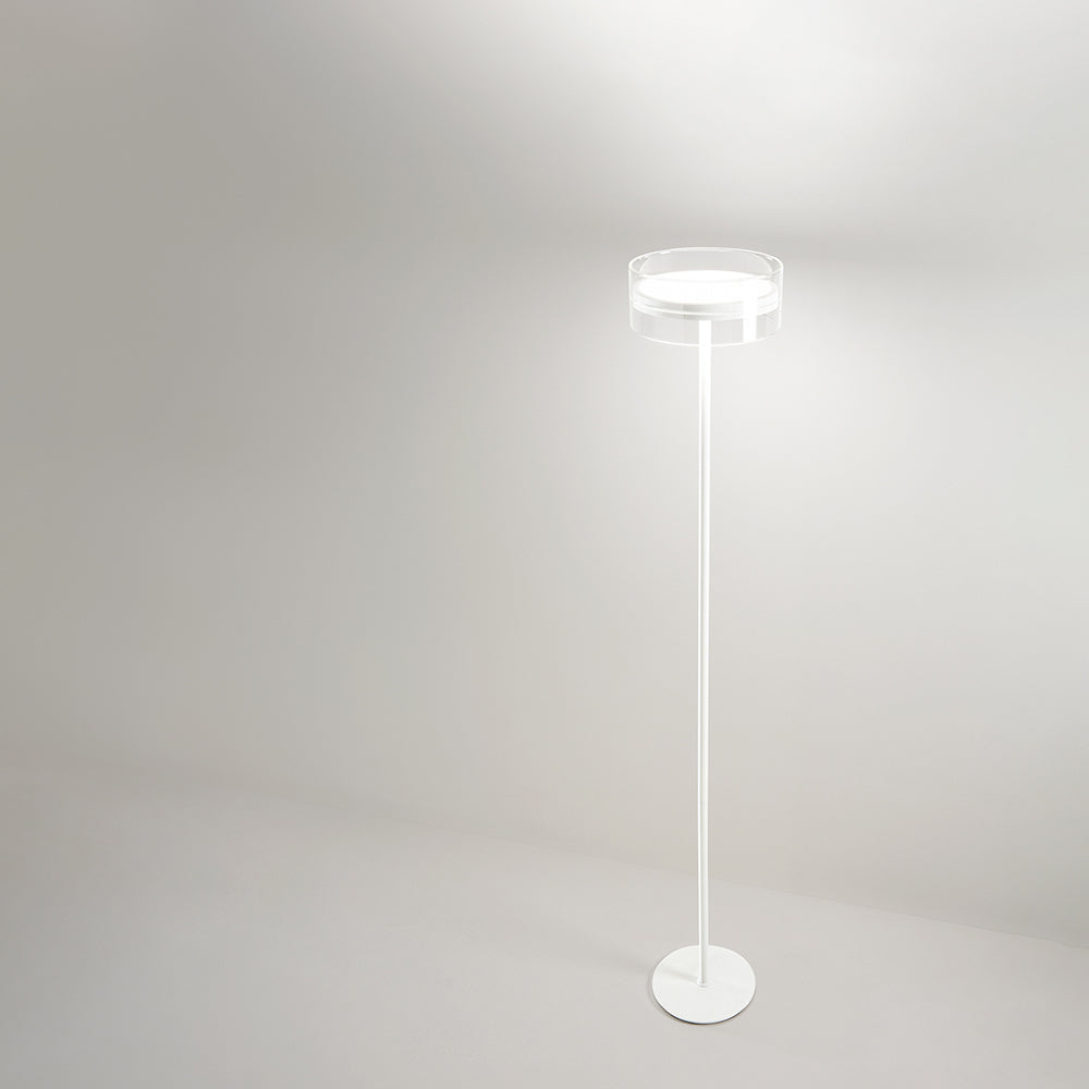 Lampadario A Sospensione Contemporaneo Aere Alluminio Bianco 5 Led Integrato 14W