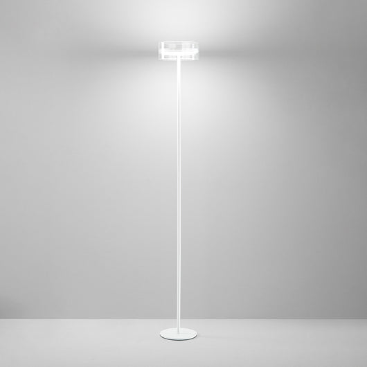 Lampadario A Sospensione Contemporaneo Aere Alluminio Bianco 5 Led Integrato 14W