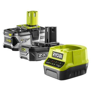 Rc18120-242-Kit Energia 2 Batterie E Caricabatteria 18V (1 X 4,0Ah E 1 X 2,0Ah)-Ryobi