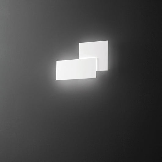 Applique Contemporanea Quantic Alluminio Bianco Led Integrato 23W