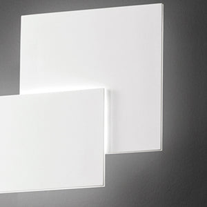 Applique Contemporanea Quantic Alluminio Bianco Led Integrato 23W