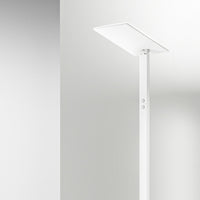 Piantana Contemporanea Quadra Metallo Bianco Led Integrato 24W