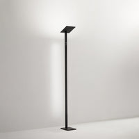 Piantana Contemporanea Quadra Metallo Nero Led Integrato 24W