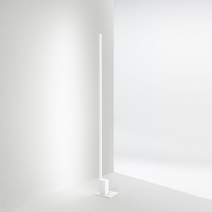 Piantana Contemporanea Syncro Metallo Bianco Led Integrato 30W