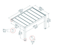 Pergola Helsinki 3X6.6 m Pergola in legno di cedro