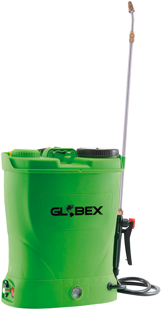 Globex pompa irroratrice a batteria  lt. 16-12v 8 ah litio - Globex