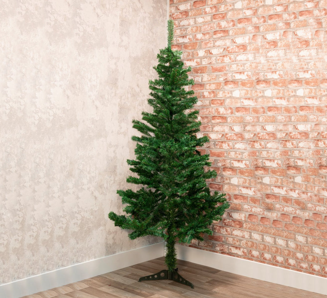 Albero di Natale 180 cm in PVC 350 Rami Decorazione Addobbo Natalizio con Base