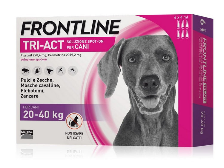 antiparassitario tri-act per cani 20Â¸40 kg. (cf. 6 pipette) vit42207