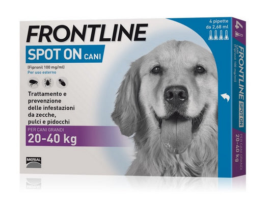 antiparassitario spot on per cani 20°¸40 kg. (cf. 4 pipette) vit33715