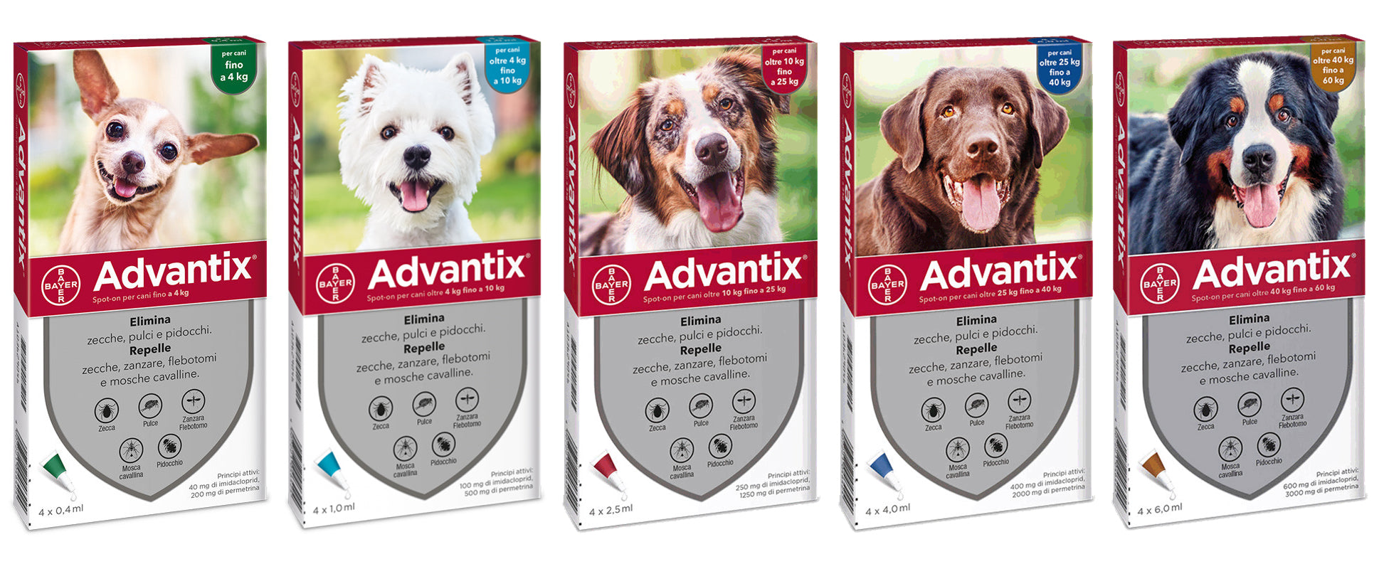 Bayer antiparassitario advantix  per cani fino a 4 kg - Bayer