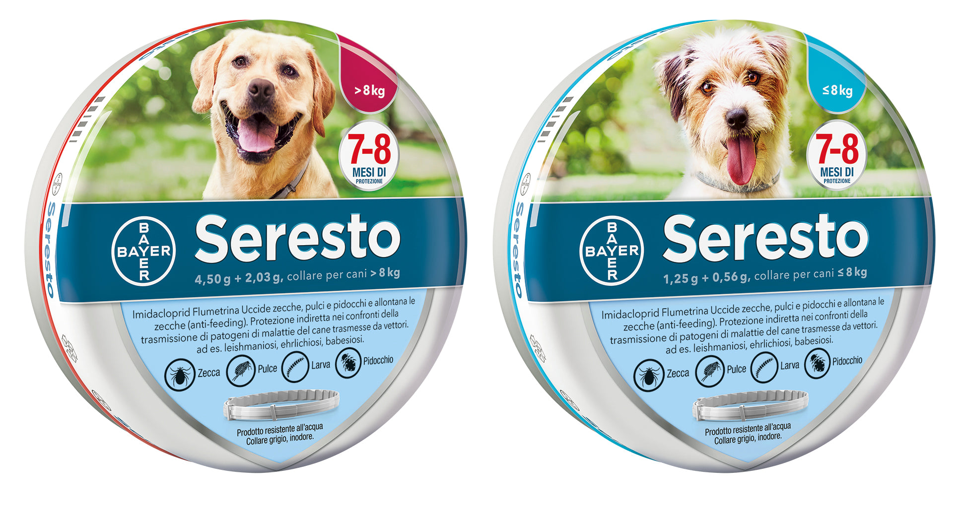 Bayer collare antiparassitario seresto per cani fino a kg. 8 cm. 38 - Bayer