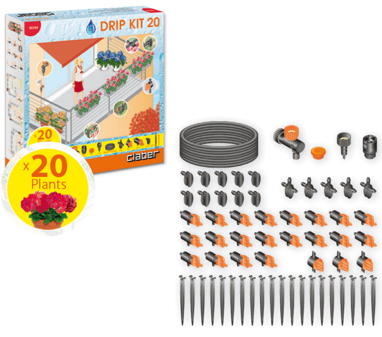 Claber kit drip 20 vasi - Claber