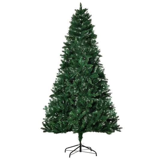 EasyComfort Albero di Natale 210cm Artificiale Pieghevole con Base Rimovibile, 1046 Rami, in PVC e Acciaio, Verde