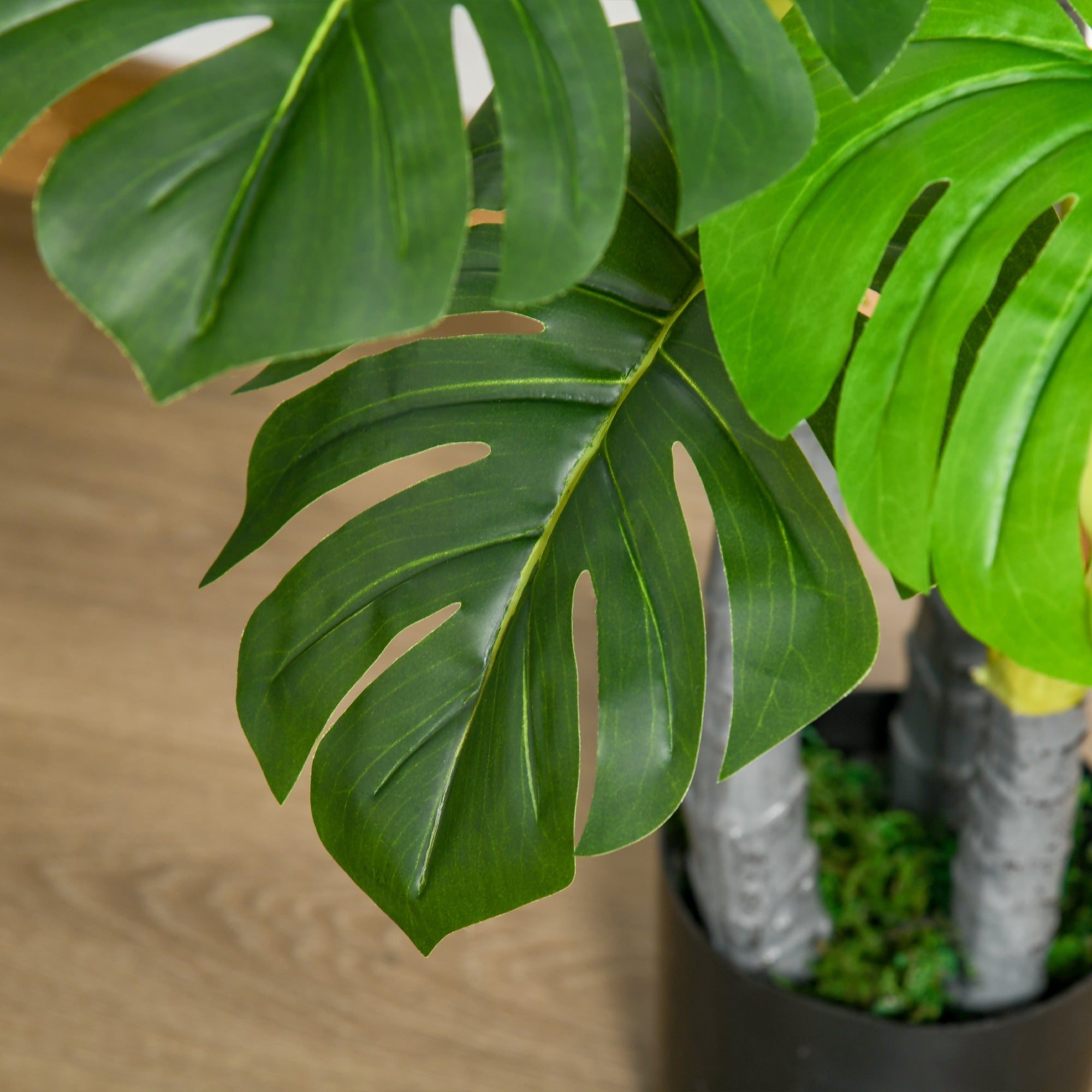 Pianta Artificiale Monstera H120 cm con Vaso Verde