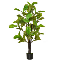 Pianta Artificiale Ficus H130 cm con Vaso Verde