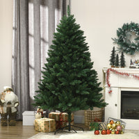 EasyComfort Albero di Natale Artificiale 180cm con 800 Rami e Base in Metallo, Verde